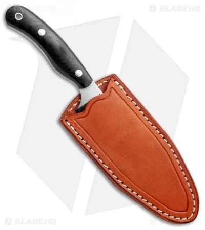 Bark River JX6 Companion Fixed Blade Knife Black Canvas Micarta (3.5" Elmax) - Image 3