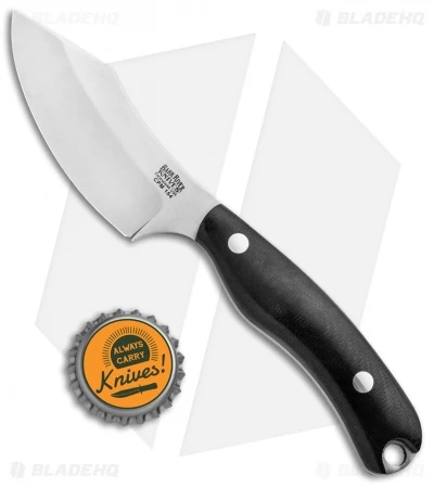 Bark River JX6 Companion Fixed Blade Knife Black Canvas Micarta (3.5" Satin) - Image 4
