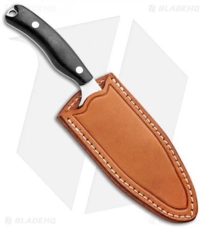 Bark River JX6 Companion Fixed Blade Knife Black Canvas Micarta (3.5" Satin) - Image 3