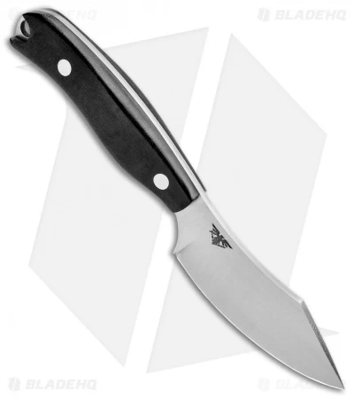 Bark River JX6 Companion Fixed Blade Knife Black Canvas Micarta (3.5" Satin) - Image 2