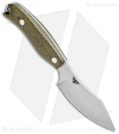 Bark River JX6 Companion Fixed Blade Knife Green Canvas Micarta (3.5" Satin) - Image 2