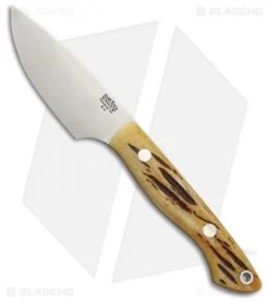 Bark River Kalahari Bushman Fixed Blade Knife Antique Stag Horn (3.25" Satin)