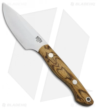 Bark River Kalahari Bushman Fixed Blade Knife Bocote Wood (3.25" Satin)