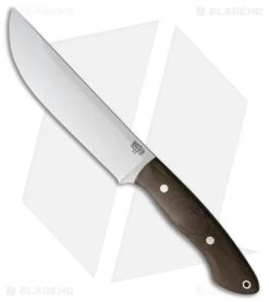Bark River Kalahari Camp II Fixed Blade Knife Green Canvas Micarta (12" Satin)