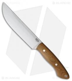 Bark River Kalahari Camp II Fixed Blade Knife Natural Canvas Micarta (12" Satin)