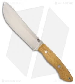 Bark River Kalahari II Fixed Blade Knife Antique Ivory Micarta (6.875" Satin)