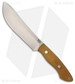 Bark River Kalahari II Fixed Blade Knife Natural Canvas Micarta (6.875" Satin)