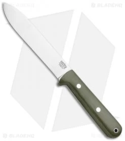 Bark River Kephart Fixed Blade Knife Green Micarta (5" Satin 3V)