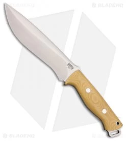 Bark River Knives Bravo Strike Force Knife Antique Ivory Micarta (6.75" Satin)