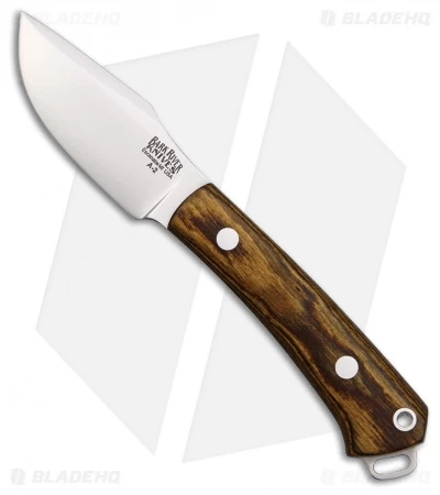 Bark River Knives Trailmate Fixed Blade Knife Bocote Wood (3" Satin)