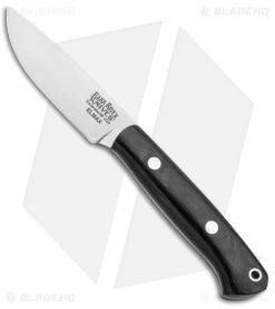 Bark River Little Creek Fixed Blade Knife Black Micarta (2.5" Satin Elmax)