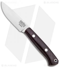 Bark River Little Creek Fixed Blade Knife Burgandy Micarta (2.5" Satin Elmax)