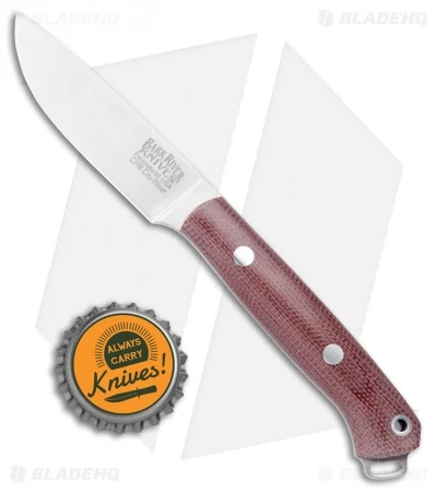 Bark River Little Creek Burgundy Micarta (2.5" Satin Cru Wear) 01-061M-Bu - Image 4