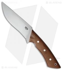 Bark River Los Lobos Utility Fighter Knife Natural Canvas Micarta (6.5" Satin)