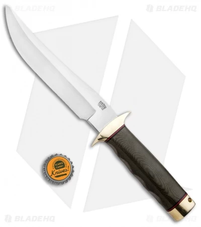 Bark River MACV-SOG Recondo Fixed Blade Knife Green Linen Micarta (7.1" Satin) - Image 4