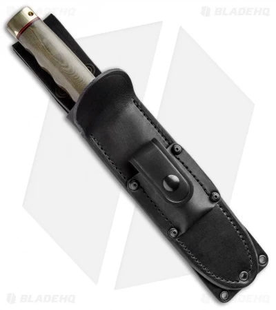 Bark River MACV-SOG Recondo Fixed Blade Knife Green Linen Micarta (7.1" Satin) - Image 3