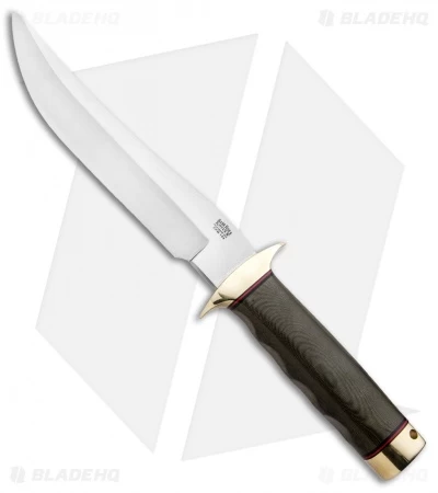 Bark River MACV-SOG Recondo Fixed Blade Knife Green Linen Micarta (7.1" Satin)