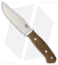 Bark River Matterhorn Fixed Blade Knife Bocote Wood (4.5" Satin)