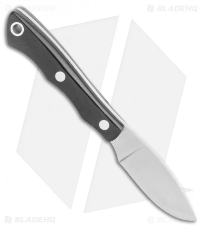 Bark River Micro Canadian S45VN Fixed Blade Knife Black Micarta (2.1" Satin) - Image 2