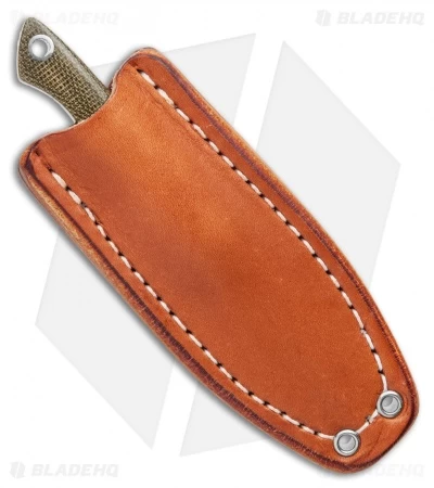 Bark River Micro Canadian S45VN Fixed Blade Knife Green Micarta (2.1" Satin) - Image 3