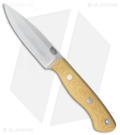 Bark River Mini Aurora Fixed Blade Knife Antique Ivory Micarta (3.675" Satin)