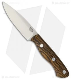 Bark River Mini Aurora Fixed Blade Knife Bocote Wood (3.675" Satin)