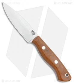 Bark River Mini Aurora Fixed Blade Knife Natural Canvas Micarta (3.67" Satin)
