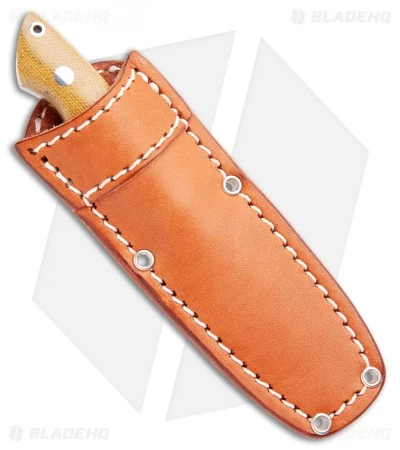 Bark River Mini Canadian Fixed Blade Knife Natural Micarta (2.1" Satin 3V) - Image 3