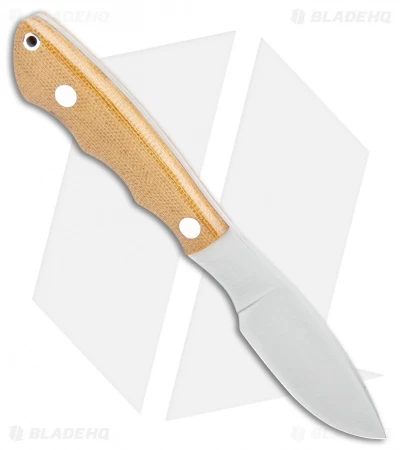 Bark River Mini Canadian Fixed Blade Knife Natural Micarta (2.1" Satin 3V) - Image 2
