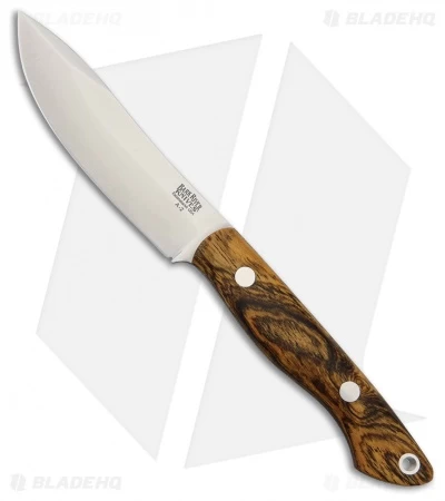 Bark River Mini Kalahari Fixed Blade Knife Bocote Wood (3.75" Satin)