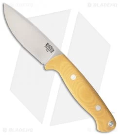 Bark River North Country EDC Fixed Blade Knife Antique Ivory Micarta (3.5" A-2)