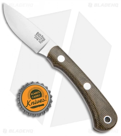 Bark River Pro Scalpel II Fixed Blade Knife Green Micarta (2.38" Satin) - Image 4