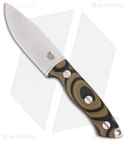 Bark River STS-3 Fixed Blade Knife Tab Camo G-10 (3.875" Satin)