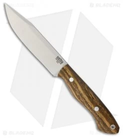 Bark River Sahara Hunter Fixed Blade Knife Bocote Wood (5" Satin)