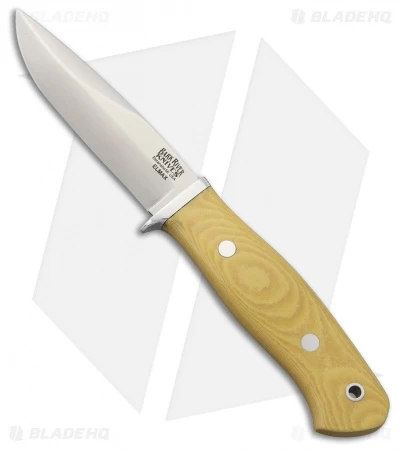Bark River Snowy River Fixed Blade Knife Antique Ivory Micarta (3.75" Satin)
