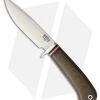 Bark River Ultra Lite Hunter 2 Fixed Blade Knife Green Micarta (4.125" Satin)