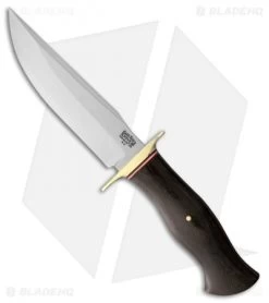 Bark River Vest Pocket Bowie C Fixed Blade Knife Black Micarta (5.375" Satin)