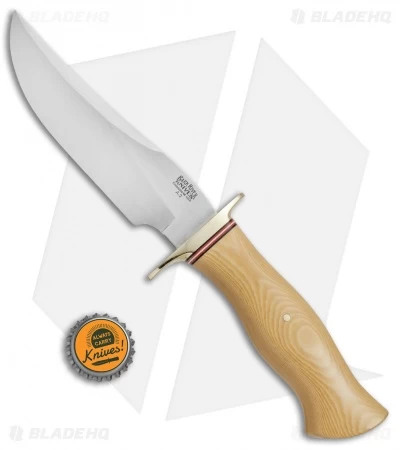 Bark River Vest Pocket Bowie D Fixed Blade Knife Ivory Micarta (5.375" Satin) - Image 4