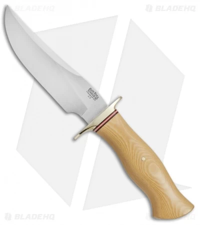Bark River Vest Pocket Bowie D Fixed Blade Knife Ivory Micarta (5.375" Satin)