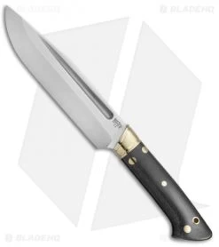 Bark River Vidarr Fixed Blade Knife Black Canvas Micarta (6.125" Satin)