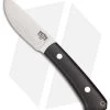 Bark River Woodland Fixed Blade Knife Black Canvas Micarta (3.125" Satin)
