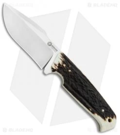 Boker Arbolito Bison Fixed Blade Knife Stag (4.13" Satin)