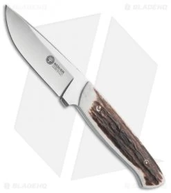 Boker Arbolito Stag Hunter Fixed Blade Knife Stag (3.5" Satin) 02BA319H