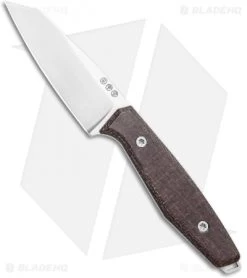 Boker Daily Knives AK1 Reverse Tanto Fixed Blade Knife Brown Micarta (3" Satin)