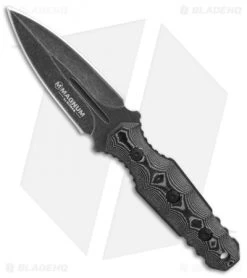 Boker Magnum Lil' Grave Digger Fixed Blade Knife Micarta (3.7" Black SW) 02SC518