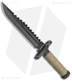 Boker M-Spec Survival Fixed Blade Knife OD Green Polymer (5.9" Black ) 02SC005