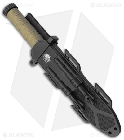 Boker M-Spec Survival Fixed Blade Knife OD Green Polymer (5.9" Black ) 02SC005 - Image 2