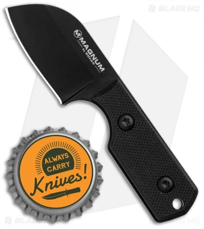 Boker Magnum Neck Santoku Fixed Blade Knife (1.625" Black) 02MB203 - Image 4