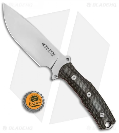 Boker Magnum Vox 2021 Collection Fixed Blade Knife Black Micarta (5.3" Satin) - Image 4