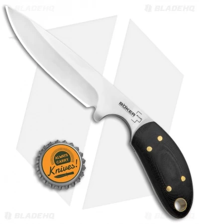 Boker Plus Pocket Knife Fixed Blade Black G-10 (3.375" Satin) 02BO522 - Image 4